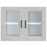 Armario pared cocina puerta de cristal Kalmar gris