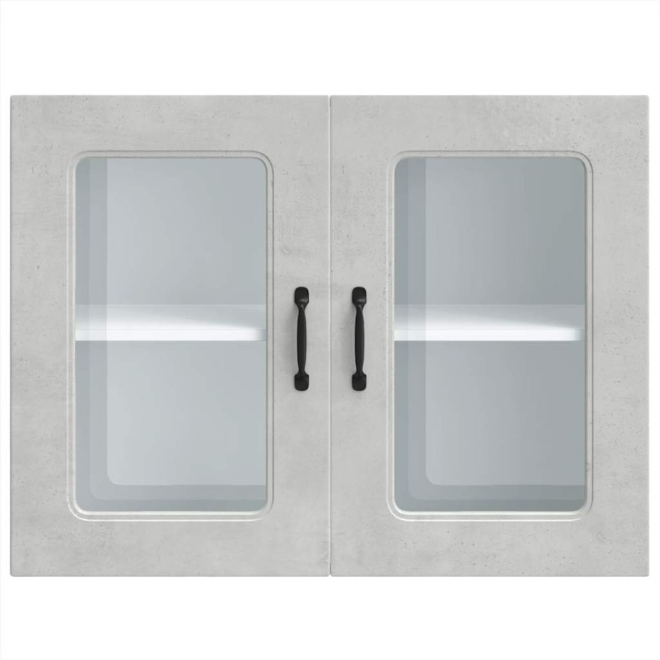 Armario pared cocina puerta de cristal Kalmar gris