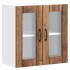 Armario pared cocina puerta de cristal Lucca madera
