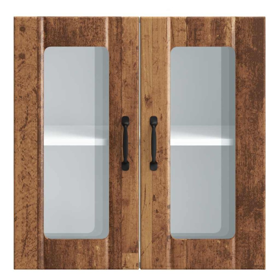 Armario pared cocina puerta de cristal Lucca madera