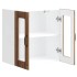 Armario pared cocina puerta de cristal Lucca madera