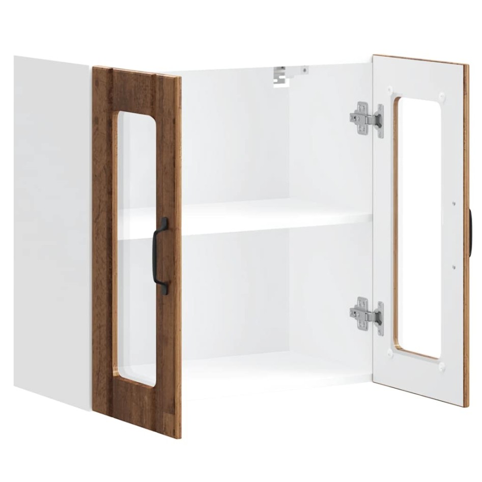 Armario pared cocina puerta de cristal Lucca madera