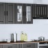 Armario pared cocina puerta de cristal Lucca