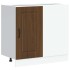 Mueble bajo de cocina Kalmar madera ingeniería de roble