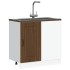 Mueble bajo de cocina Kalmar madera ingeniería de roble