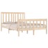 Estructura de cama madera maciza de pino 135x190