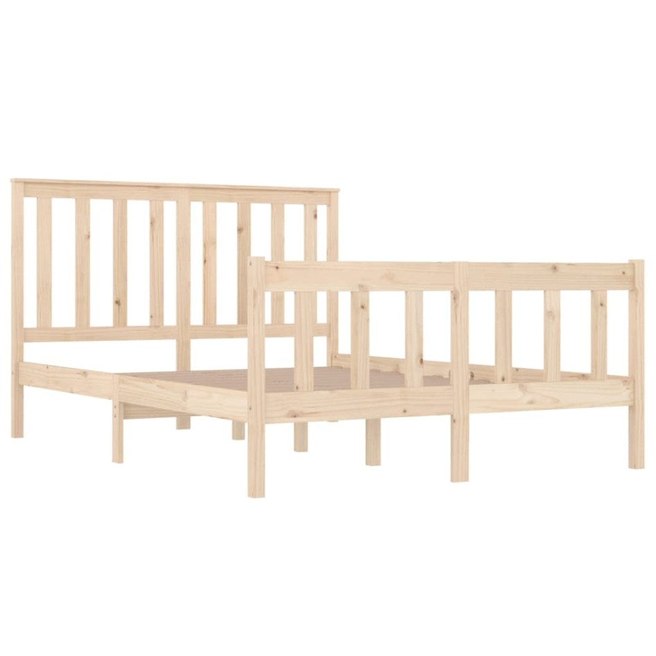 Estructura de cama madera maciza de pino 135x190