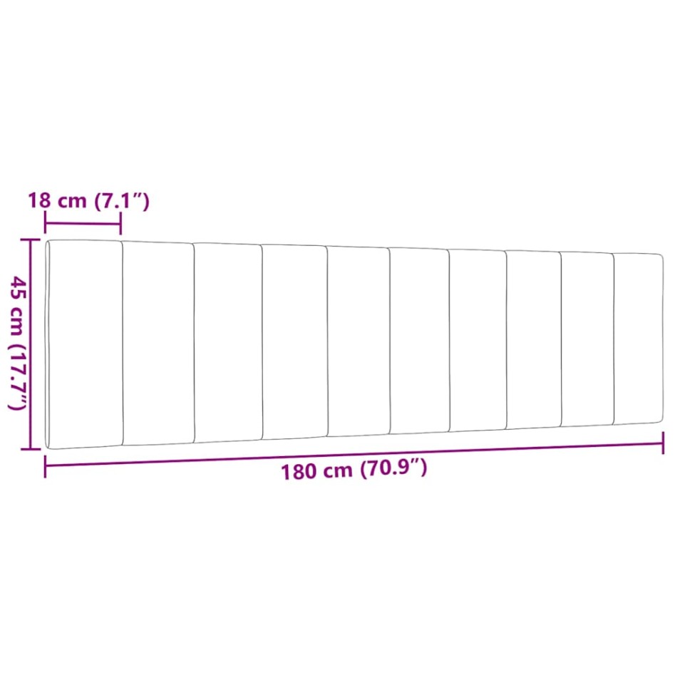 Cabecero de cama acolchado tela negro 180
