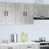 Armario de pared cocina Kalmar madera ingeniería gris