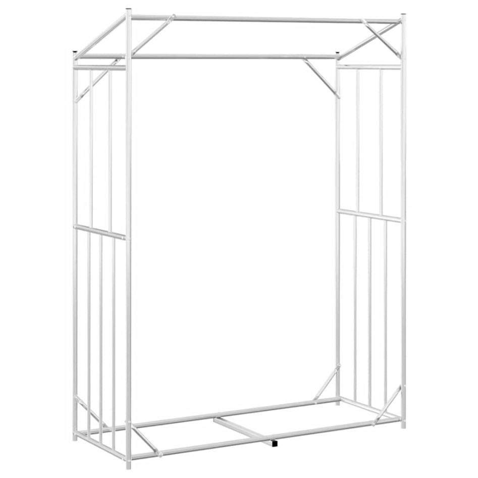 Leñero con protector de lluvia 150x60x200 cm acero