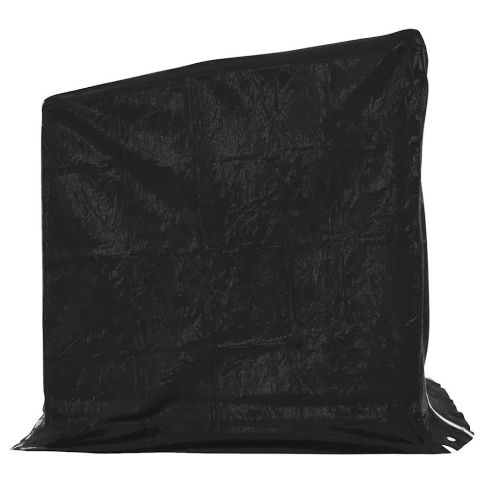 Leñero cubierta lluvia 100,5x100,5x110,5 cm acero