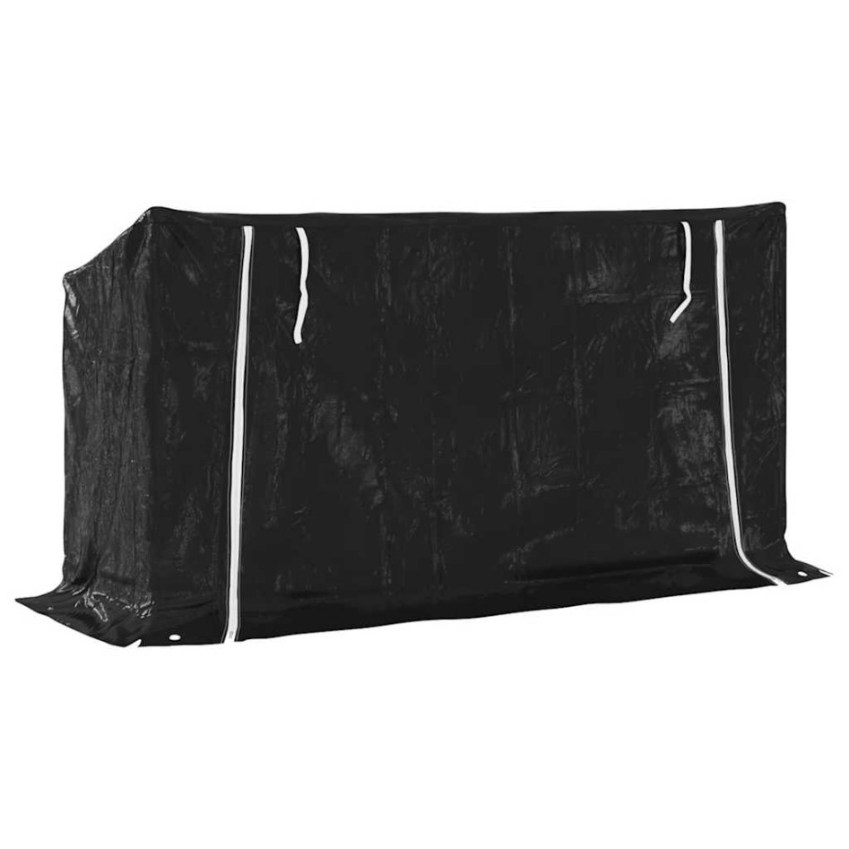 Leñero cubierta lluvia 200,5x60,5x110,5 cm acero