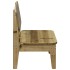 Silla de jardín madera de pino impregnada 60x52,5x72