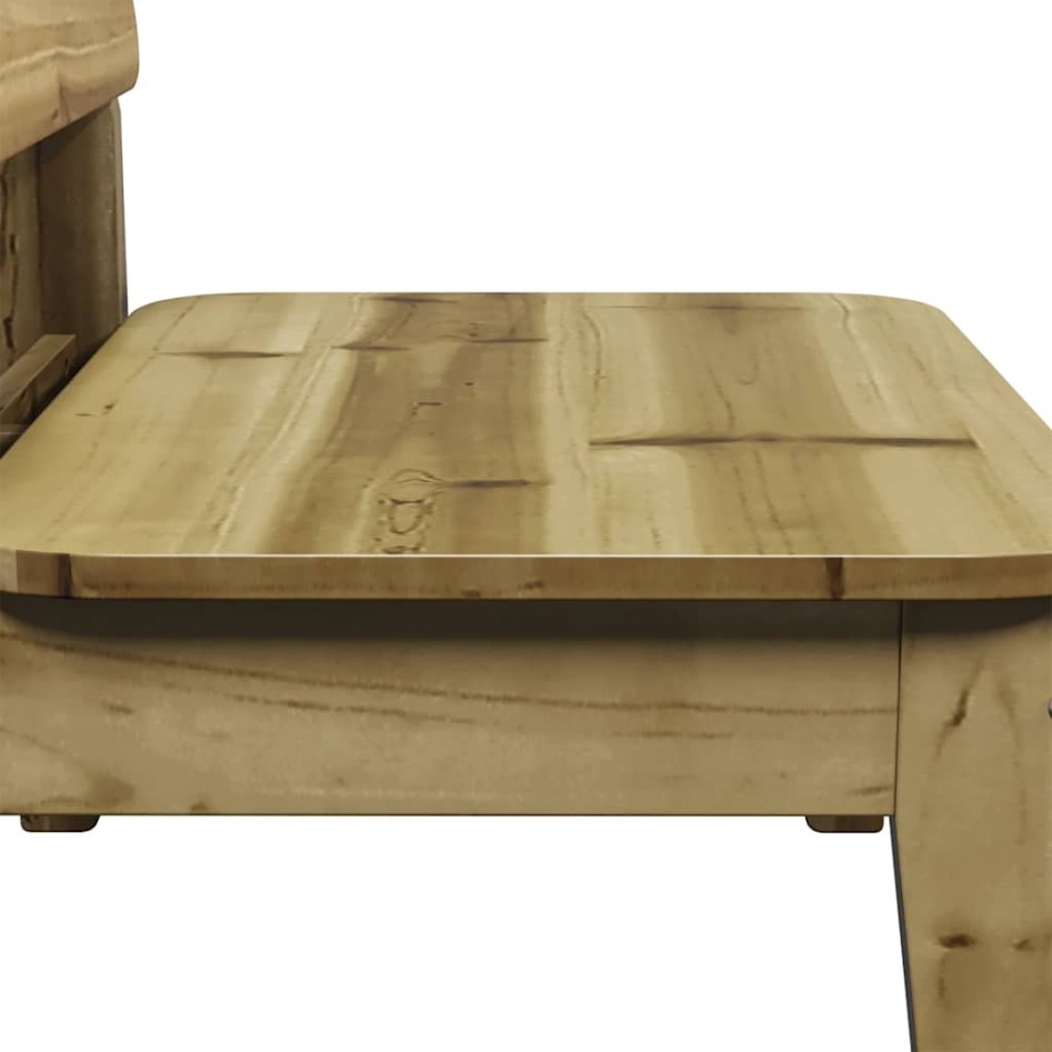 Silla de jardín madera de pino impregnada 60x52,5x72
