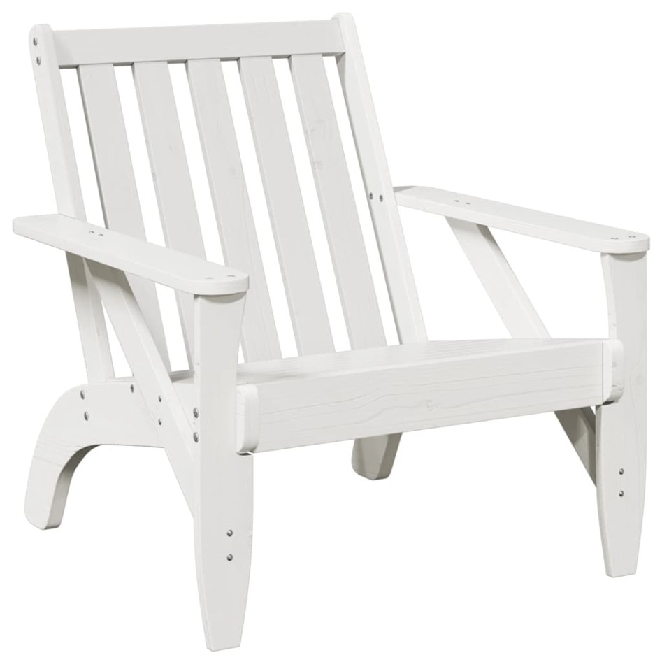 Silla adirondack de jardín madera maciza pino blanco