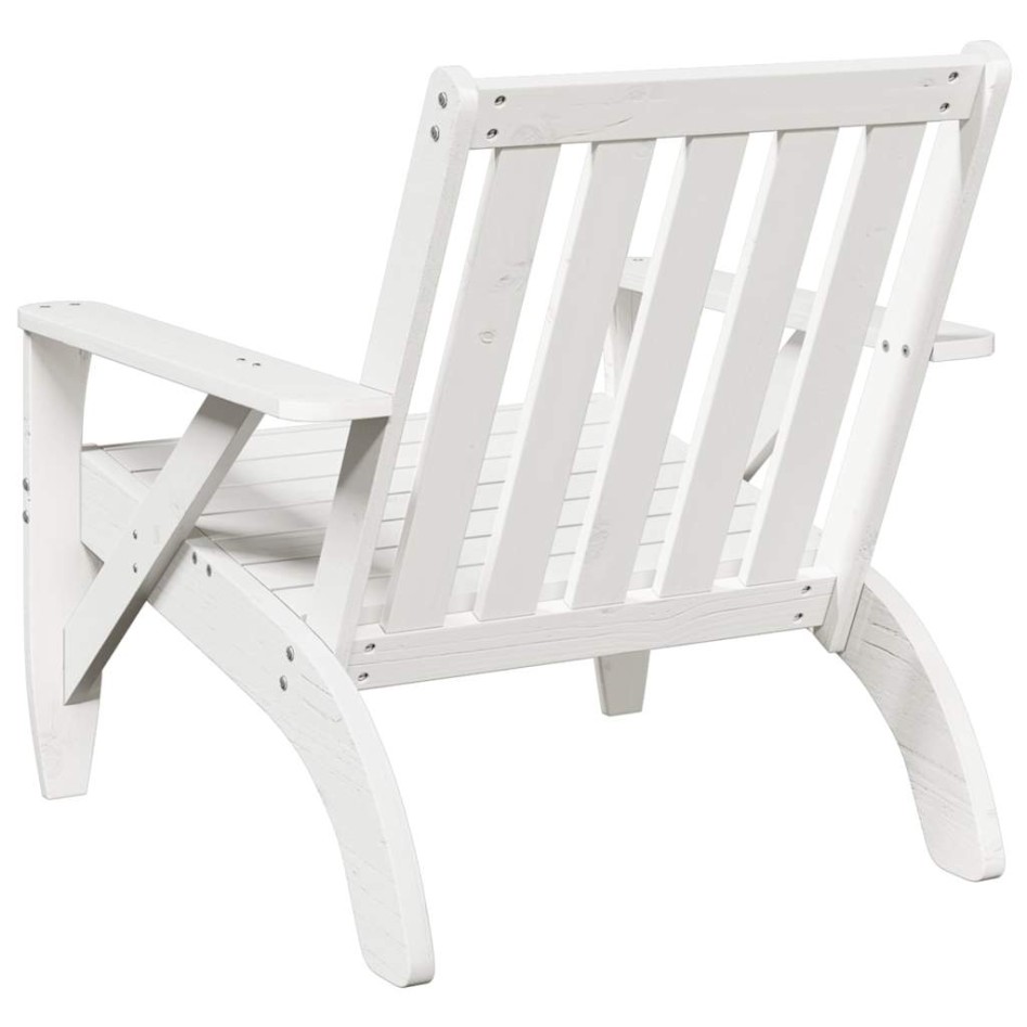 Silla adirondack de jardín madera maciza pino blanco