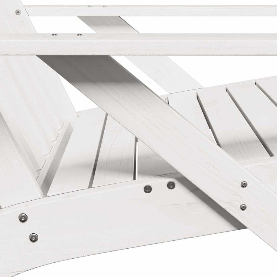 Silla adirondack de jardín madera maciza pino blanco
