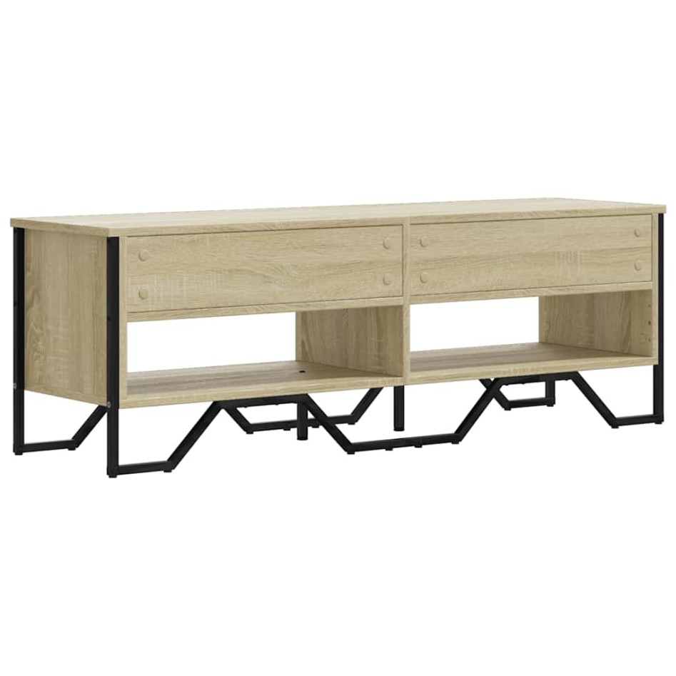 Mueble de TV madera de ingeniería roble Sonoma 122x34x41