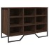 Zapatero de madera de ingeniería roble ahumado 90x38x61,5