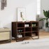 Zapatero de madera de ingeniería roble ahumado 90x38x61,5