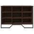 Zapatero de madera de ingeniería roble ahumado 90x38x61,5