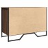 Zapatero de madera de ingeniería roble ahumado 90x38x61,5