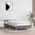 Estructura de cama sin colchón tela gris oscuro 80x200
