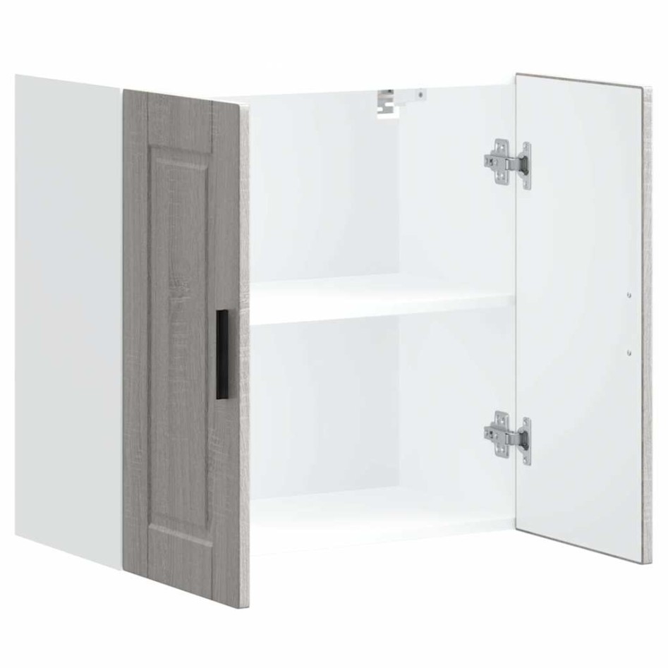 Armario de pared de cocina Porto gris sonoma madera