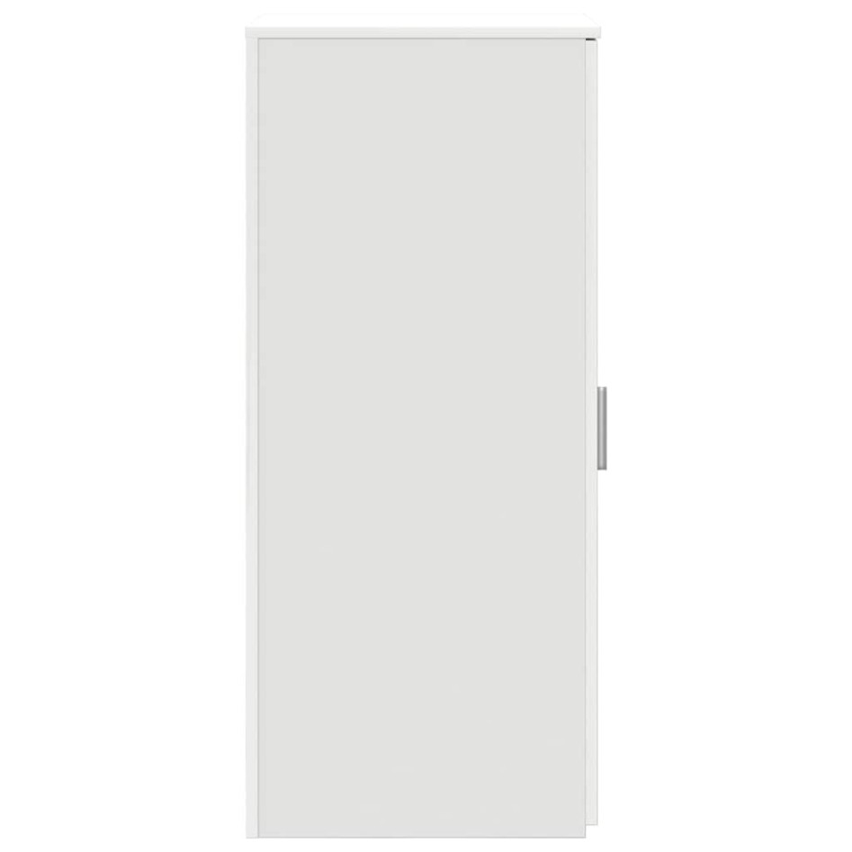 Armario de madera de ingeniería blanco 40x45x103,5