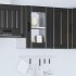 Armario pared cocina puerta de cristal Lucca