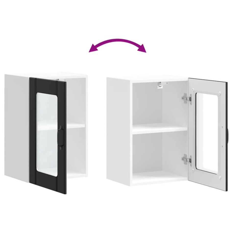 Armario pared cocina puerta de cristal Lucca