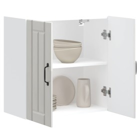 Armario de pared de cocina Lucca blanca de alto