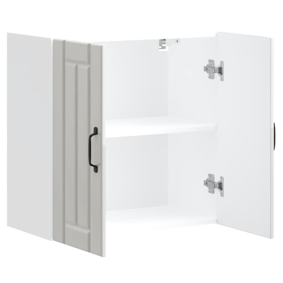 Armario de pared de cocina Lucca blanca de alto