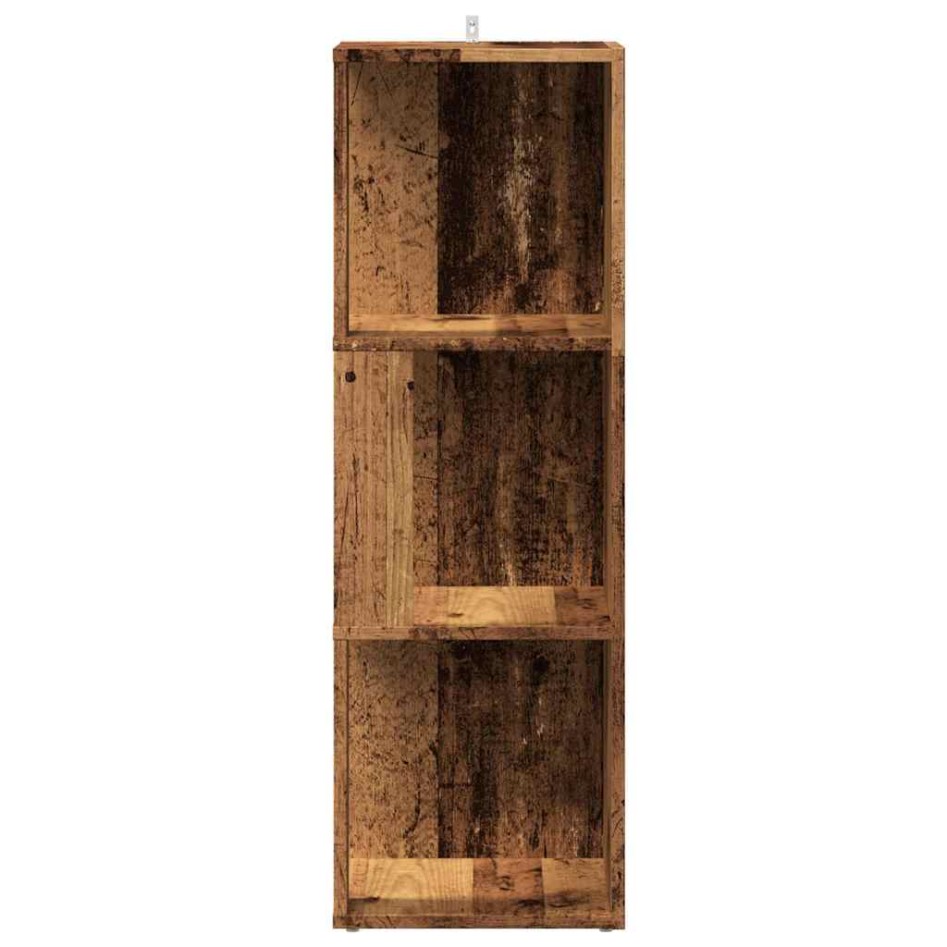 Mueble esquina madera contrachapada madera antigua 33x33x100