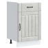 Mueble bajo de cocina Lucca madera contrachapada gris