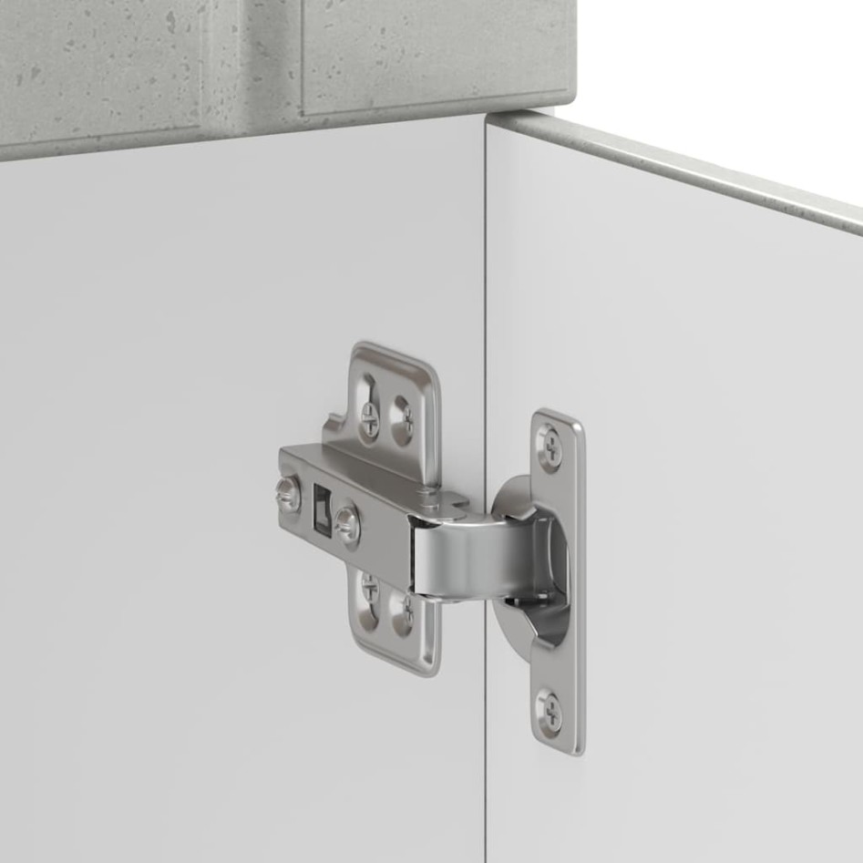 Mueble bajo de cocina Lucca madera contrachapada gris