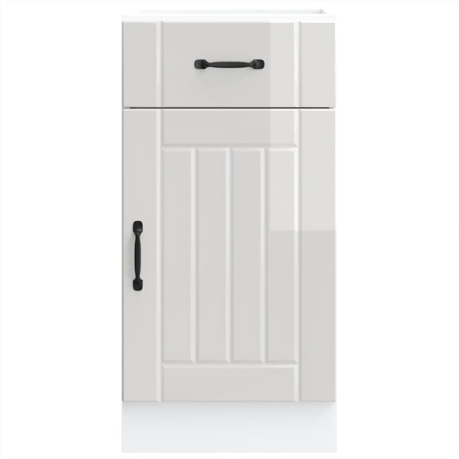 Mueble bajo de cocina Lucca blanca de alto