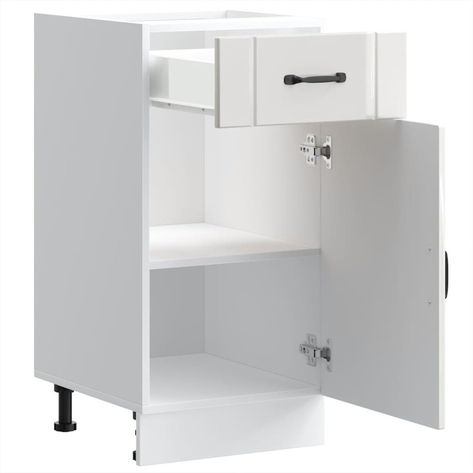 Mueble bajo de cocina Lucca blanca de alto