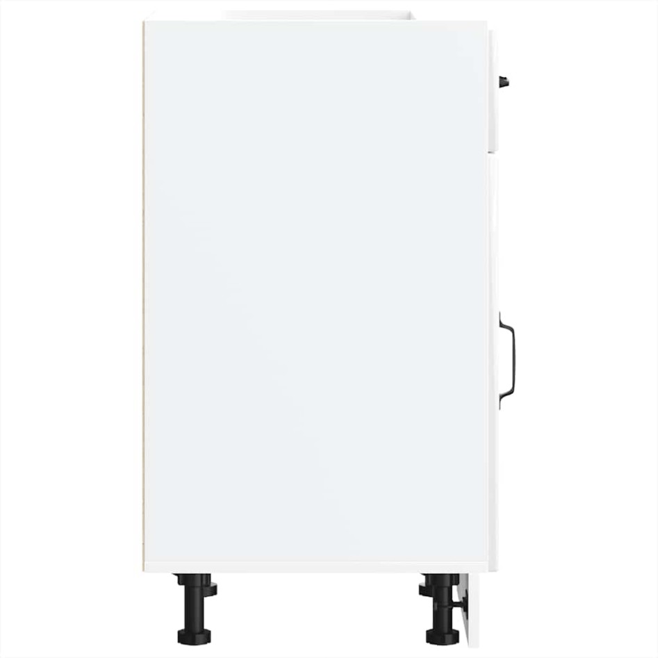 Mueble bajo de cocina Lucca blanca de alto