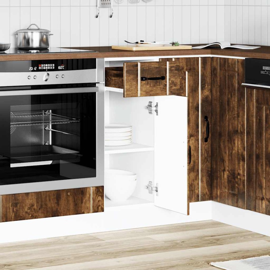 Mueble bajo de cocina Lucca roble