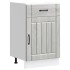 Mueble bajo de cocina Lucca madera contrachapada gris