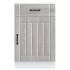 Mueble bajo de cocina Lucca madera contrachapada gris