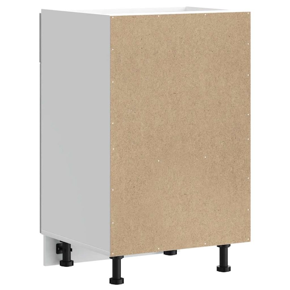 Mueble bajo de cocina Lucca madera contrachapada gris