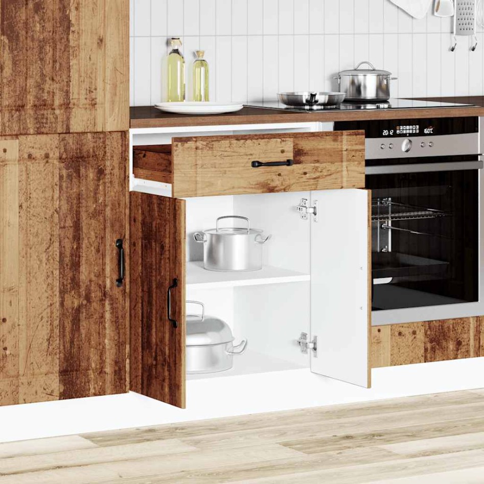 Mueble bajo de cocina Lucca madera