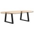 Patas para mesa de comedor forma V 2 uds negro 50x(42-43,3)