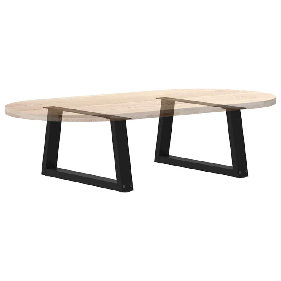 Patas para mesa de comedor forma V 2 uds negro 70x(30-31,3)