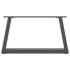 Patas para mesa comedor forma V 2 uds antracita 60x(30-31,3)