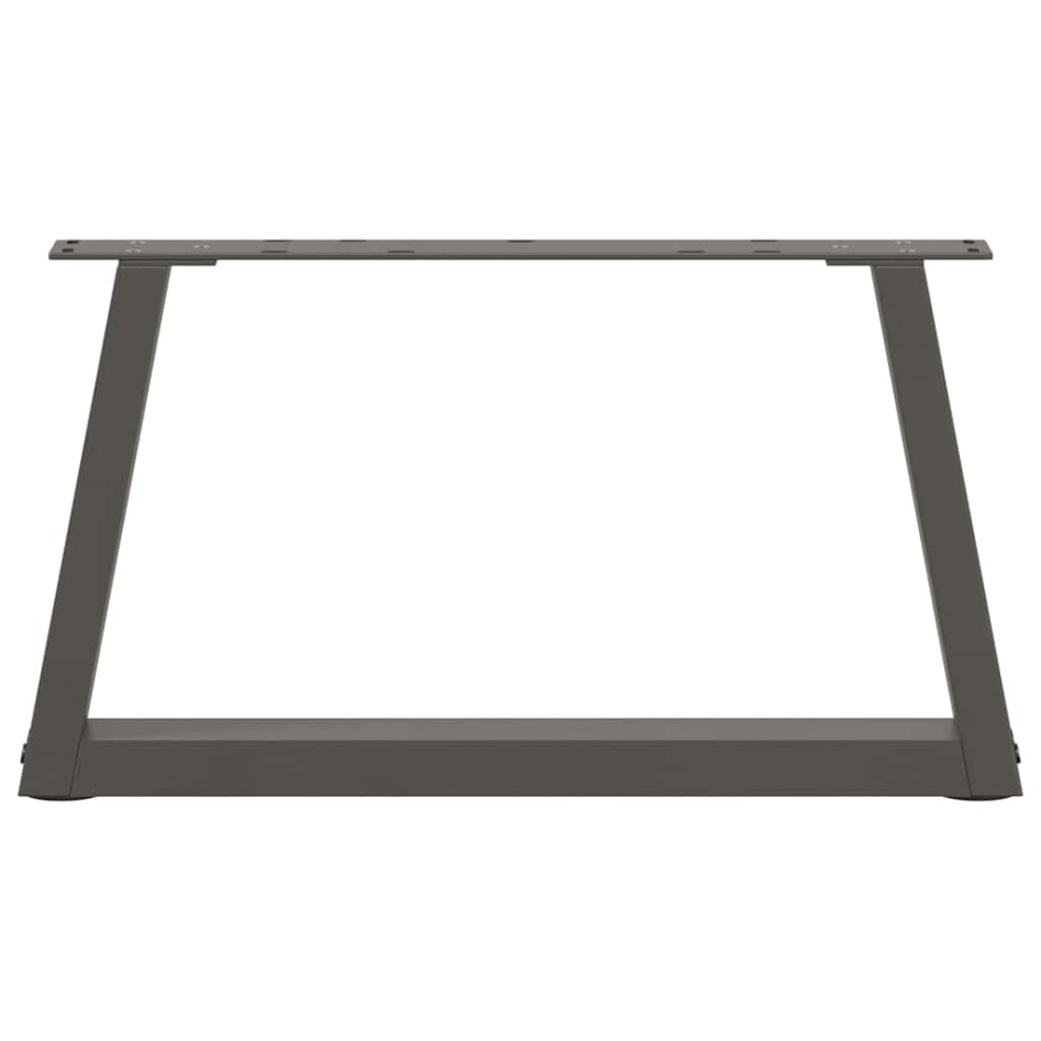 Patas para mesa comedor forma V 2 uds antracita 60x(30-31,3)