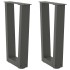 Patas para mesa de comedor en forma de V 2 uds antracita
