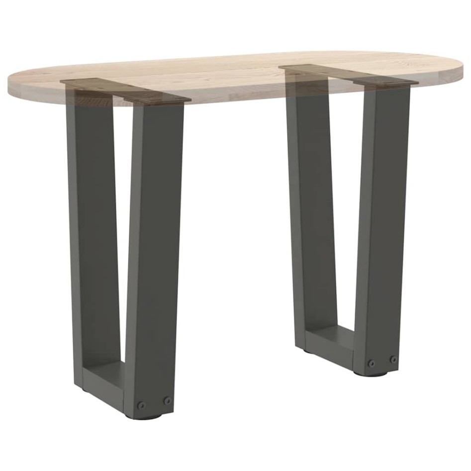 Patas para mesa de comedor en forma de V 2 uds antracita